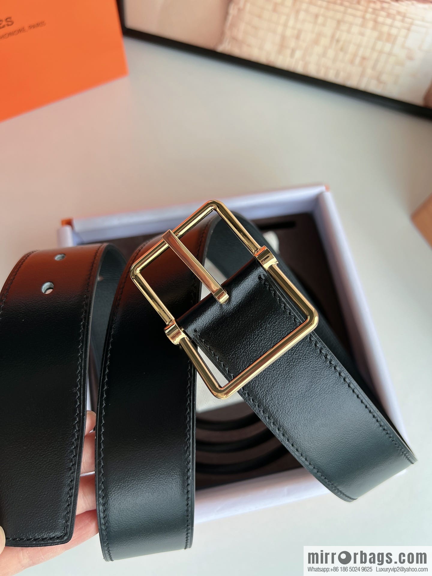 Hermes Hermes 40mm Nathan Double Sided External Belt
