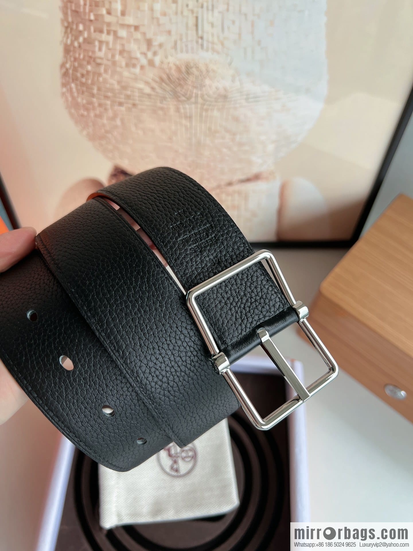 Hermes Hermes 40mm Nathan Double Sided External Belt