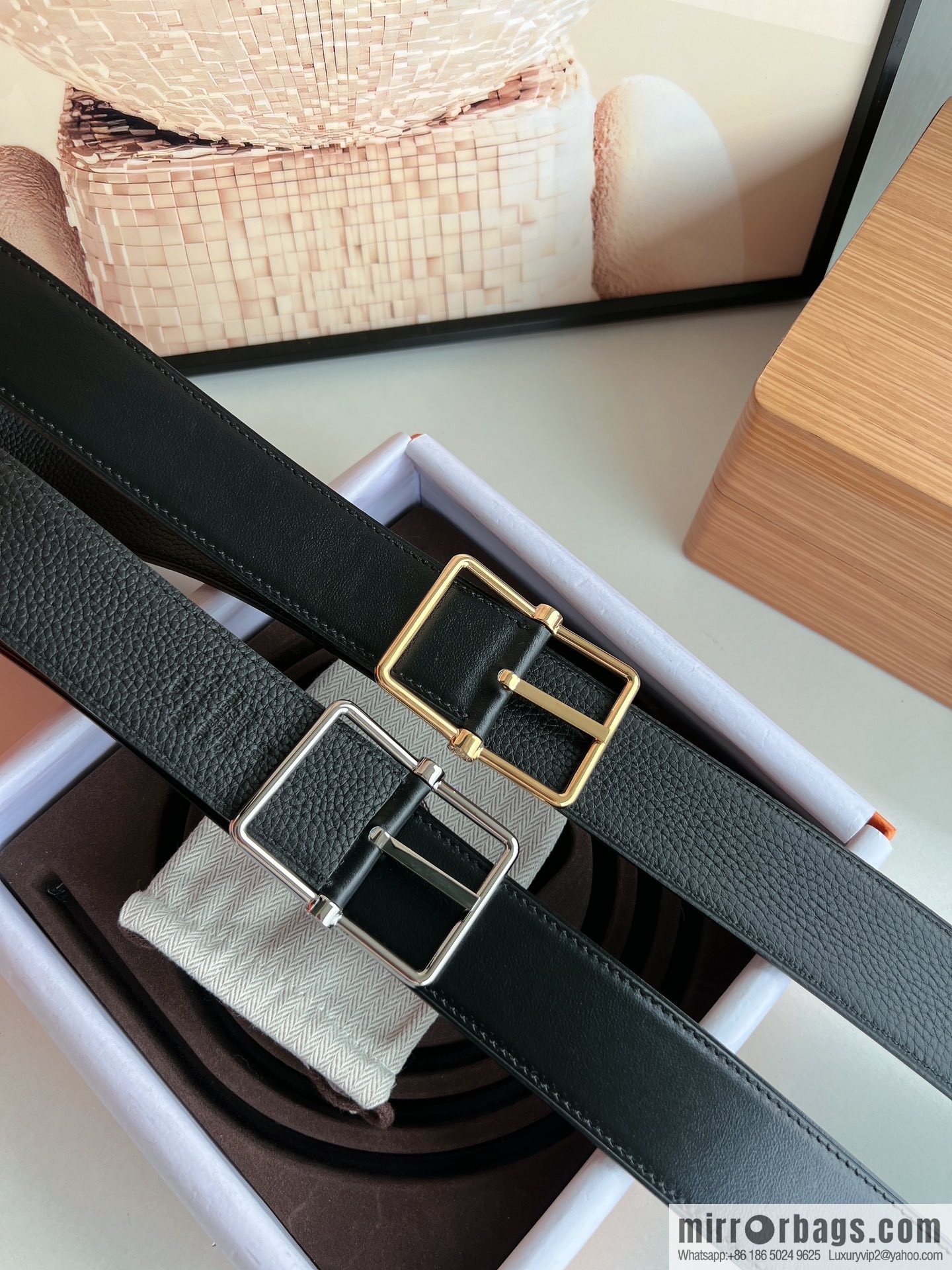 Hermes Hermes 40mm Nathan Double Sided External Belt