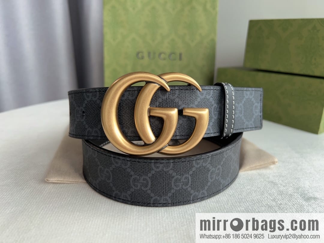 Gucci Gucci GG Supreme Double G Buckle Belt 4.0cm