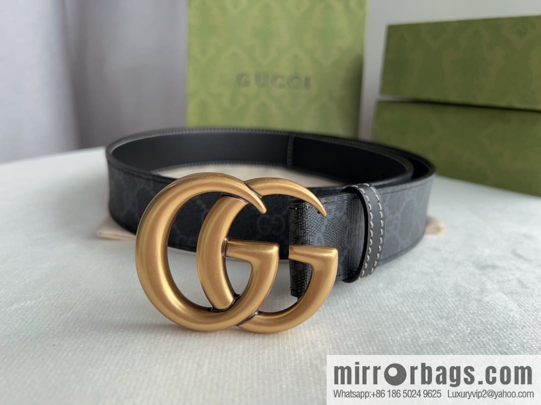 Gucci Gucci GG Supreme Double G Buckle Belt 4.0cm