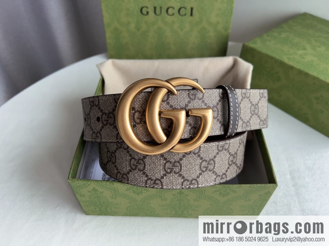 Gucci Gucci GG Supreme Double G Buckle Belt 4.0cm