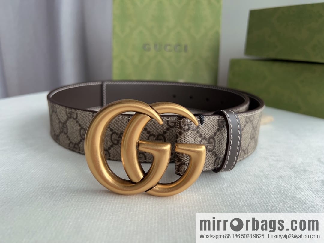 Gucci Gucci GG Supreme Double G Buckle Belt 4.0cm