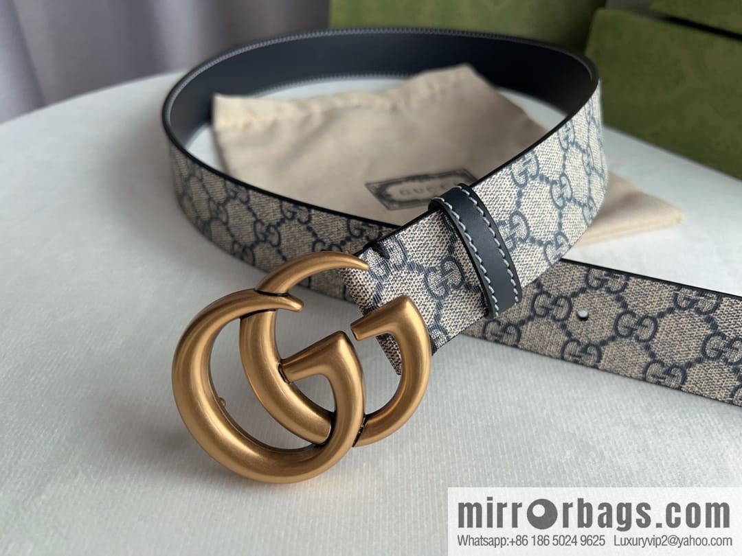 Gucci Gucci GG Supreme Double G Buckle Belt 4.0cm