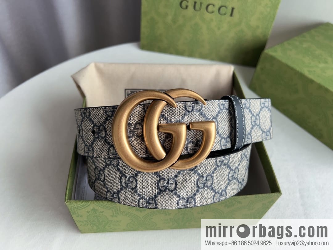Gucci Gucci GG Supreme Double G Buckle Belt 4.0cm