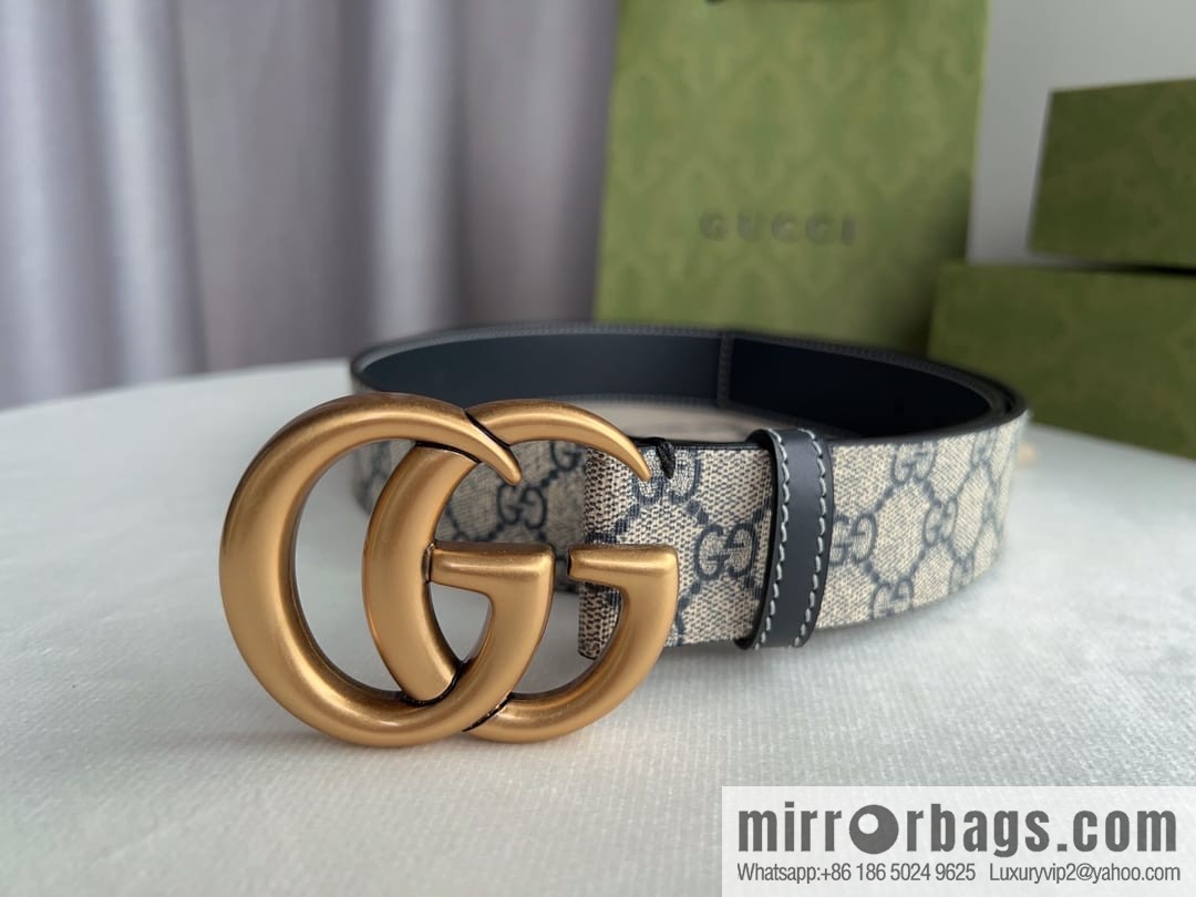 Gucci Gucci GG Supreme Double G Buckle Belt 4.0cm