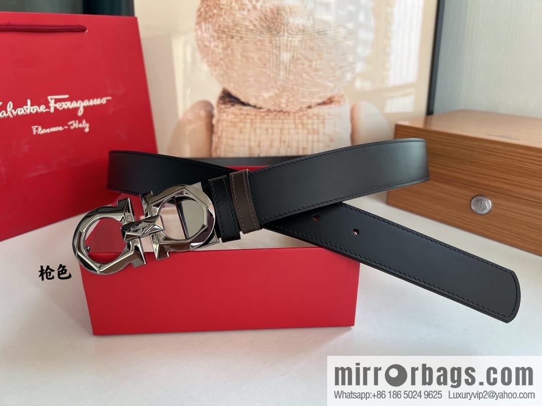 FERRAGAMO Ferragamo, high-quality men's 3.5cm belt