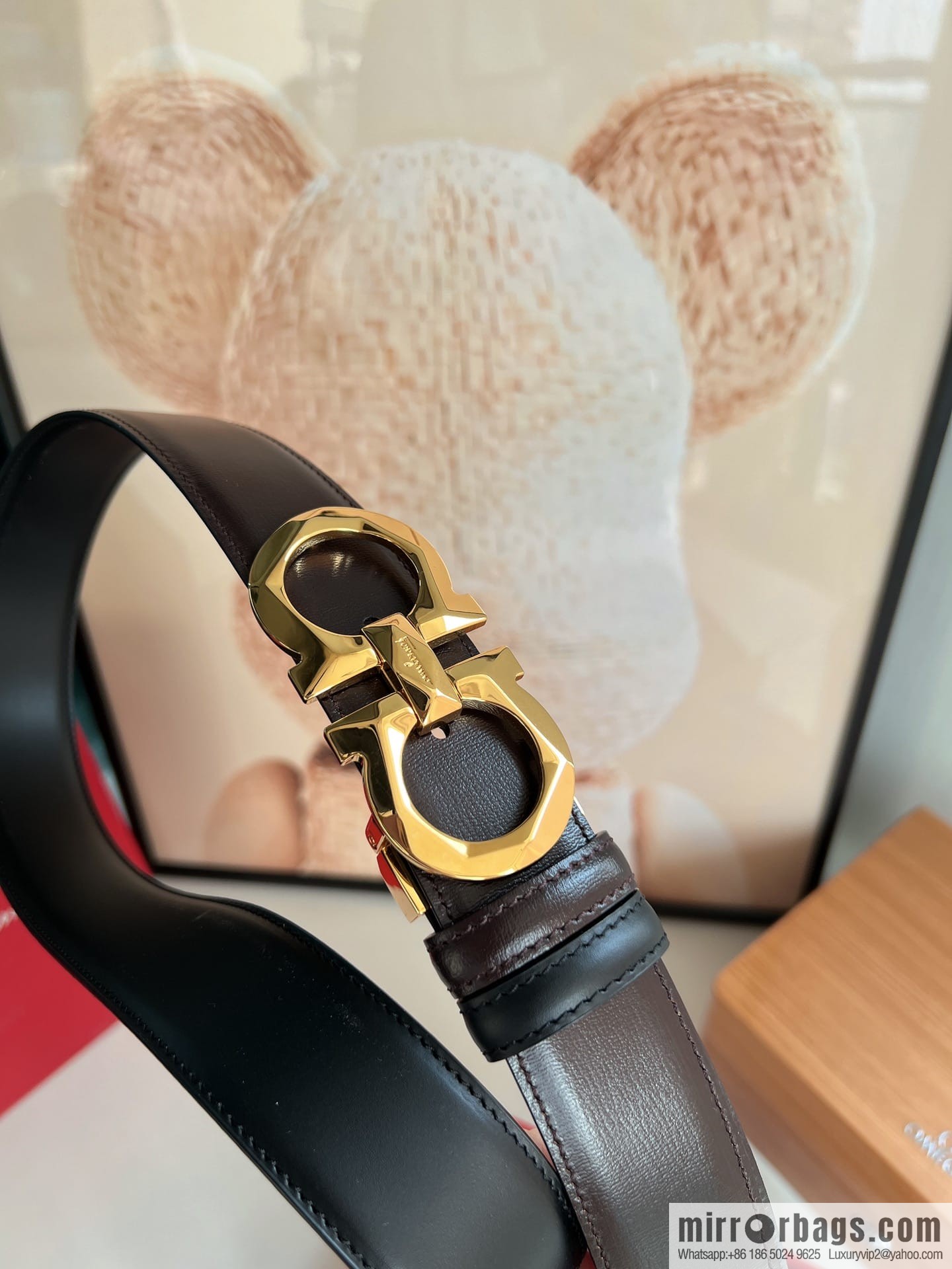 FERRAGAMO Ferragamo, high-quality men's 3.5cm belt