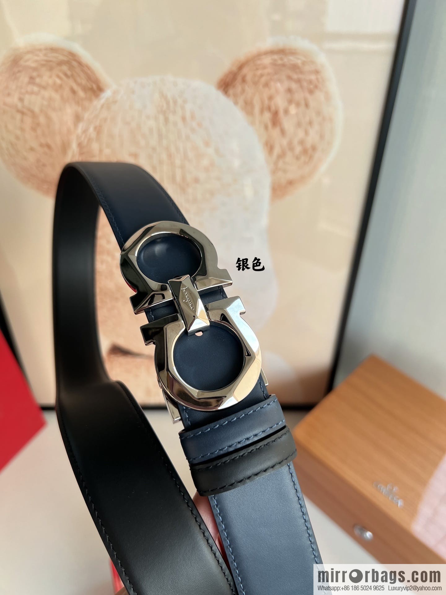 FERRAGAMO Ferragamo, high-quality men's 3.5cm belt
