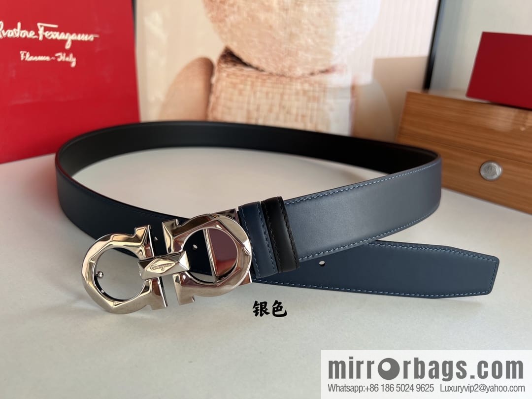 FERRAGAMO Ferragamo, high-quality men's 3.5cm belt