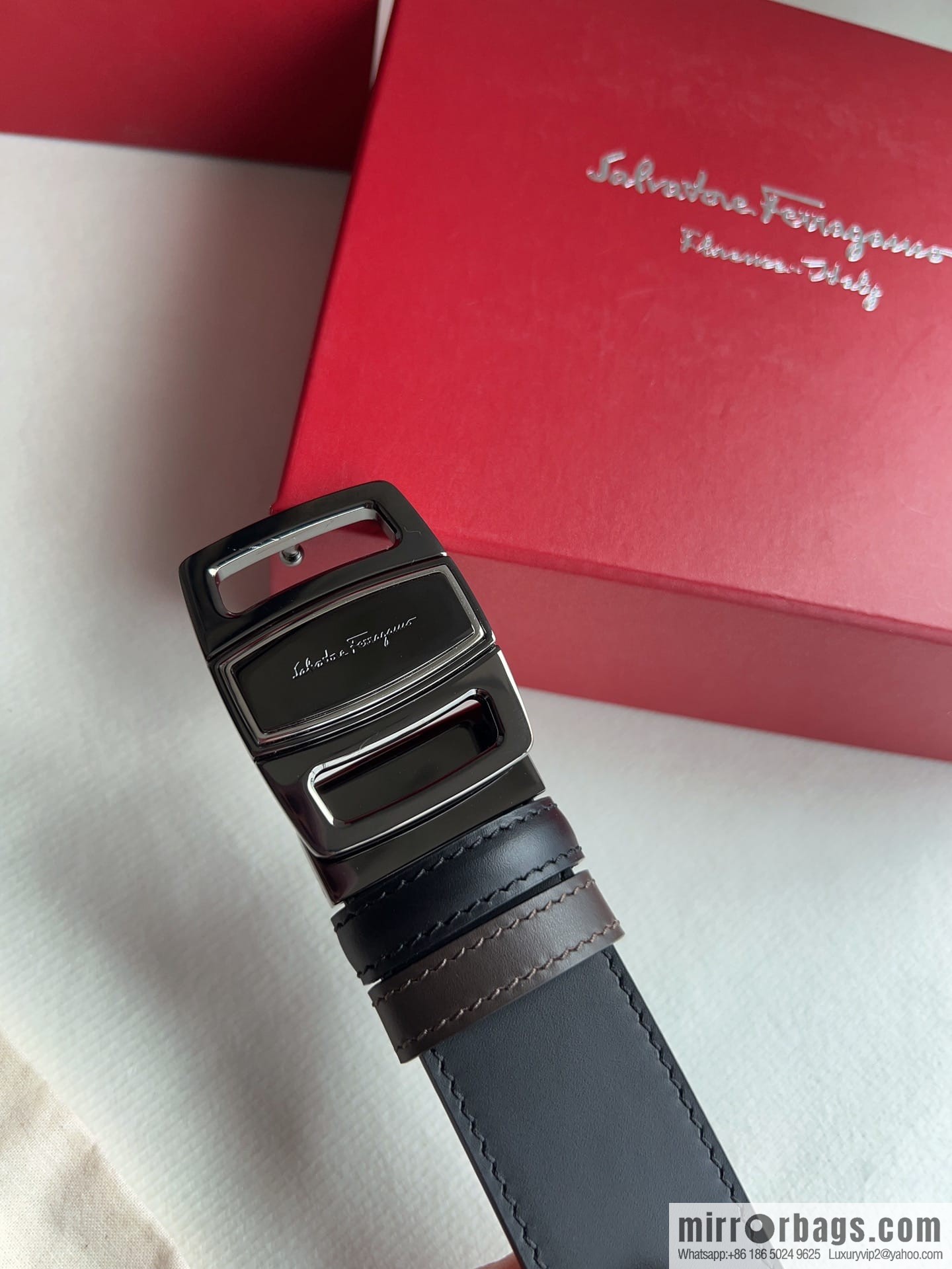 FERRAGAMO Ferragamo, high-quality men's 3.5cm belt