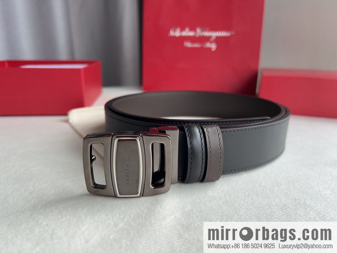 FERRAGAMO Ferragamo, high-quality men's 3.5cm belt