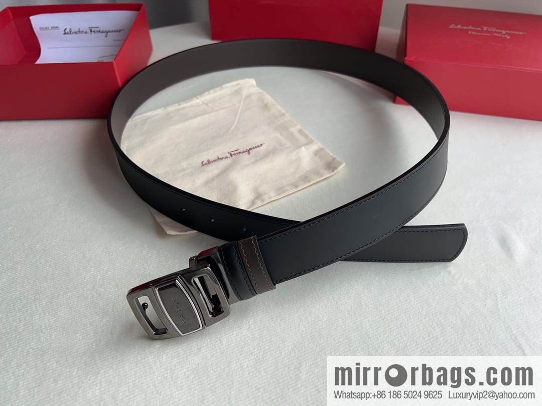 FERRAGAMO Ferragamo, high-quality men's 3.5cm belt