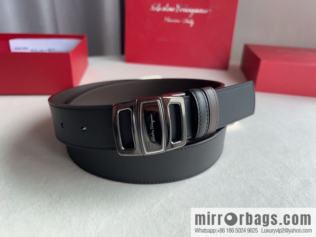 FERRAGAMO Ferragamo, high-quality men's 3.5cm belt