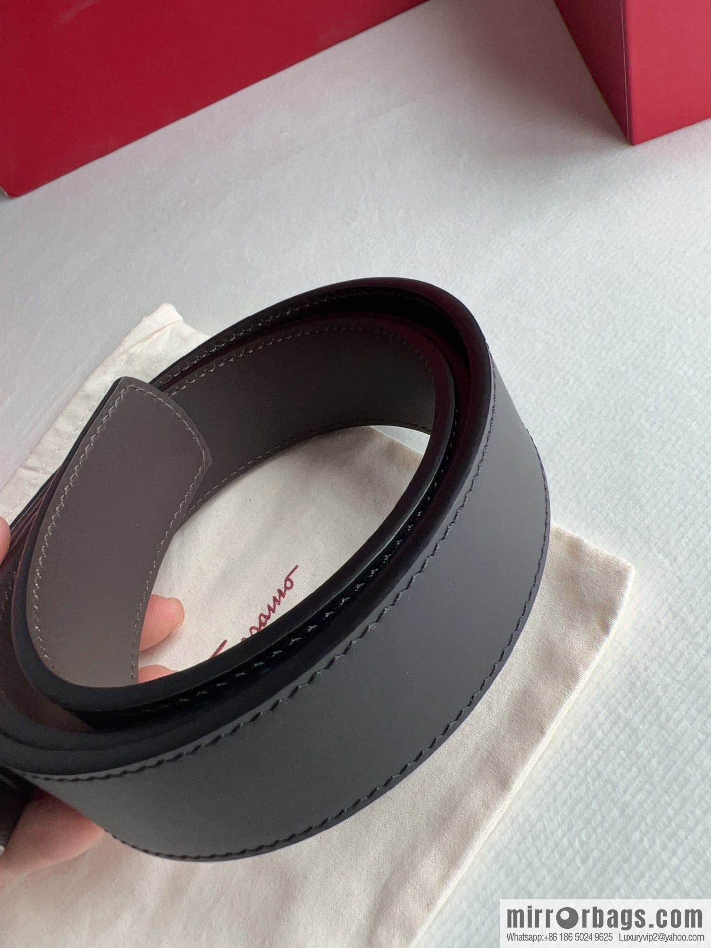 FERRAGAMO Ferragamo, high-quality men's 3.5cm belt