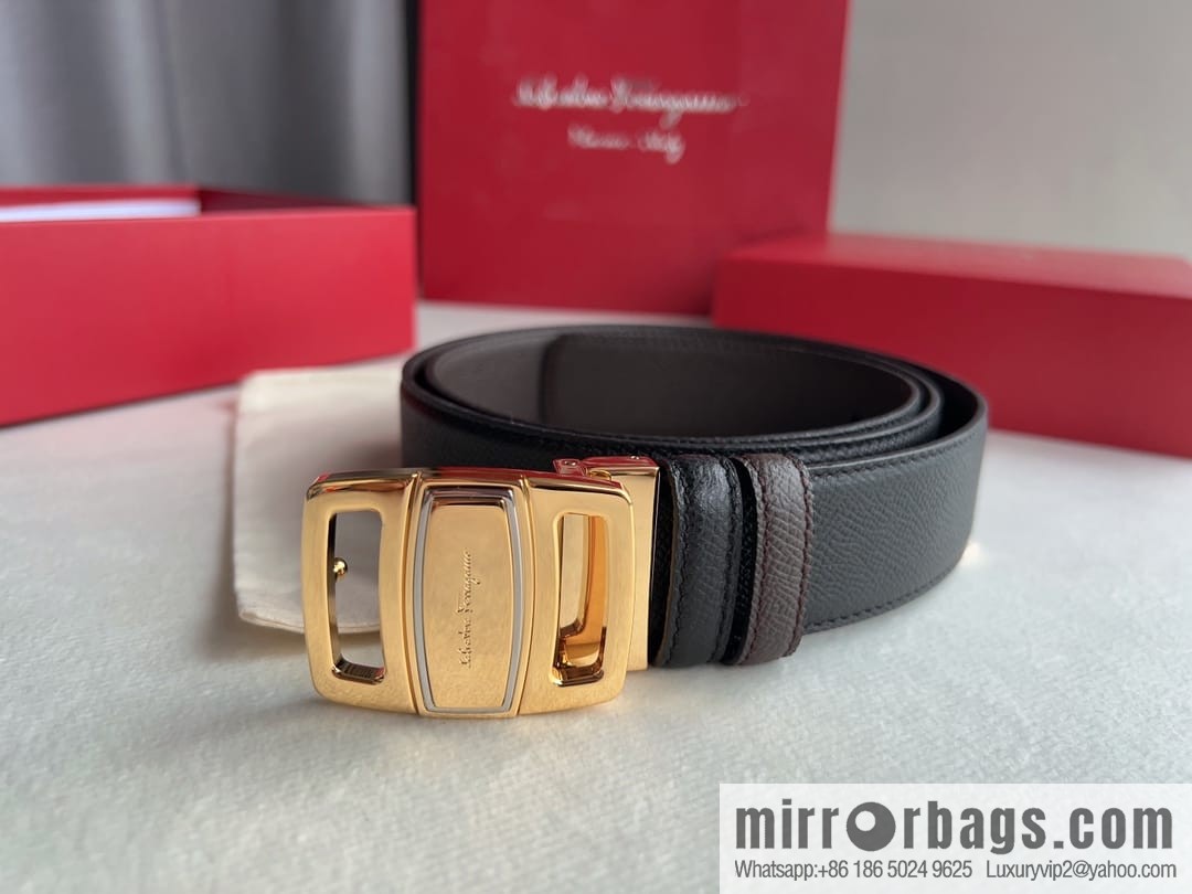 FERRAGAMO Ferragamo, high-quality men's 3.5cm belt