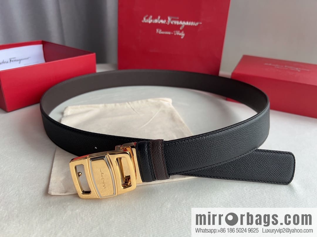 FERRAGAMO Ferragamo, high-quality men's 3.5cm belt
