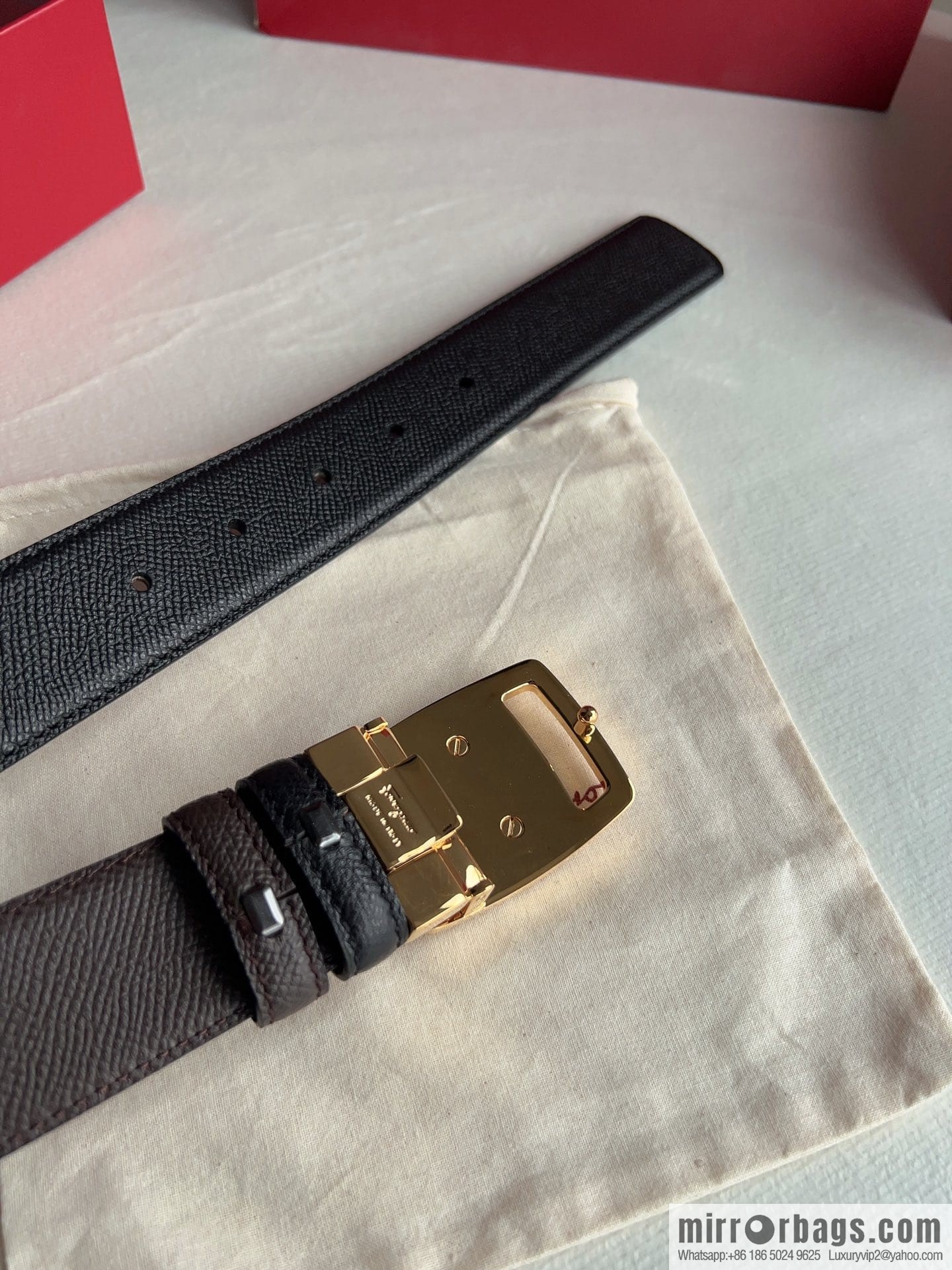 FERRAGAMO Ferragamo, high-quality men's 3.5cm belt