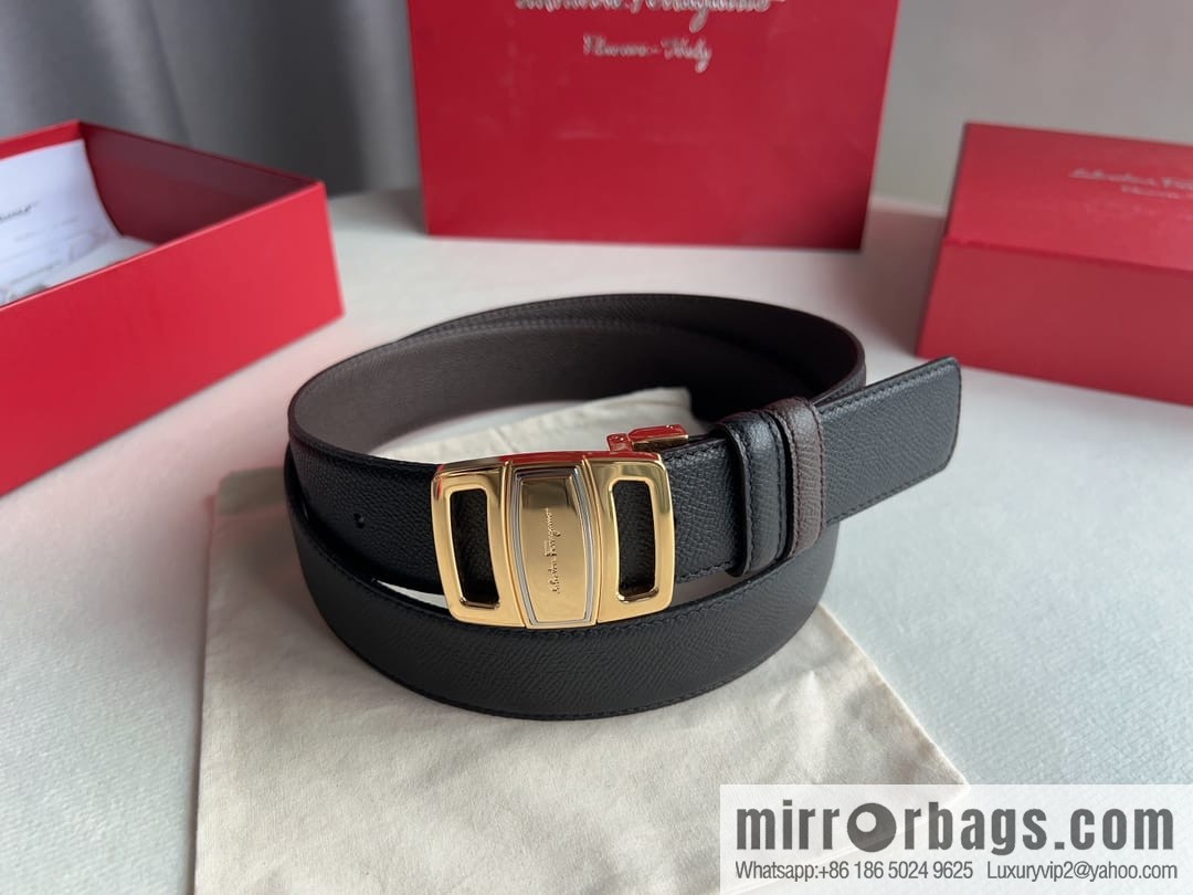 FERRAGAMO Ferragamo, high-quality men's 3.5cm belt