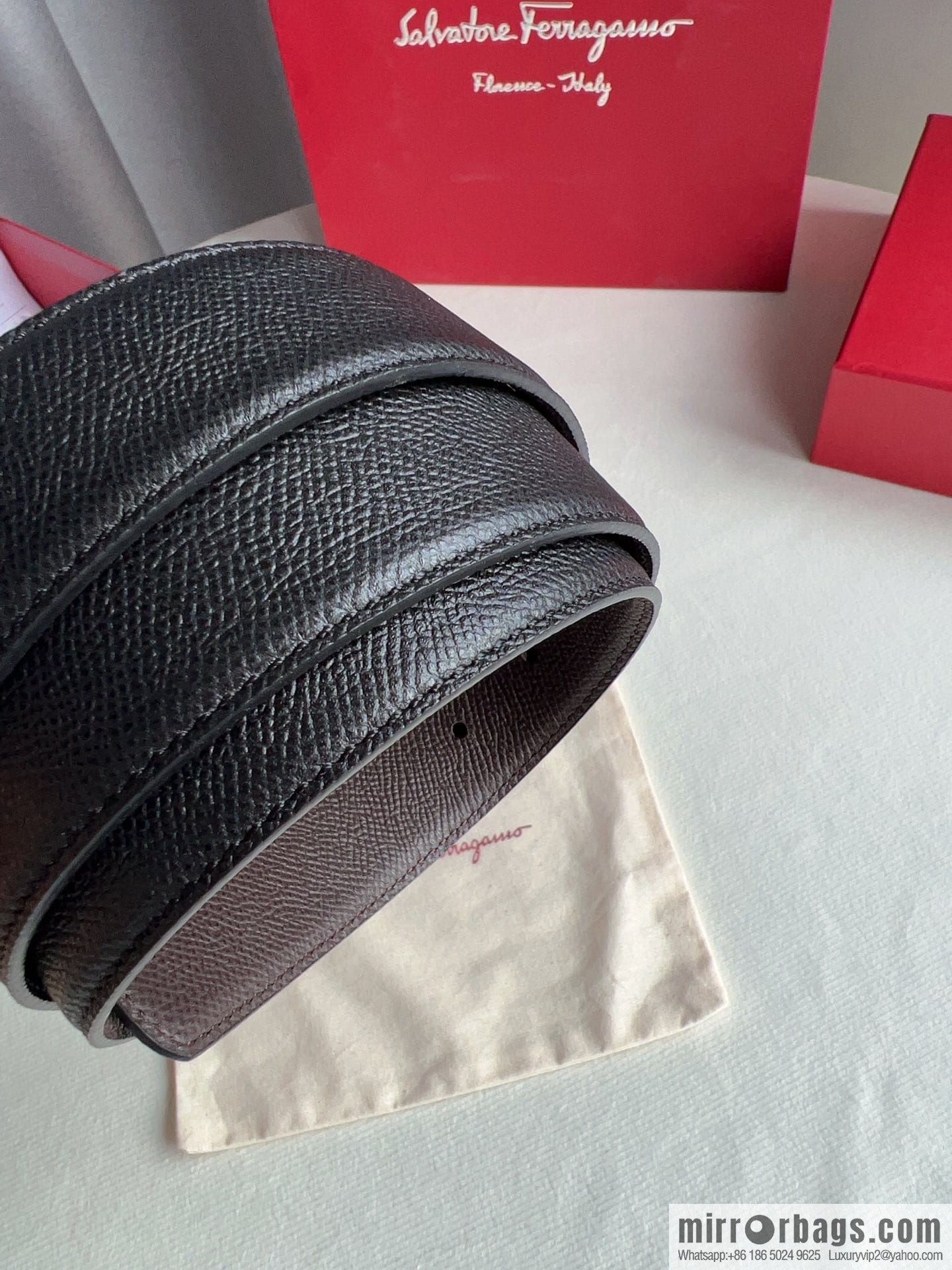 FERRAGAMO Ferragamo, high-quality men's 3.5cm belt