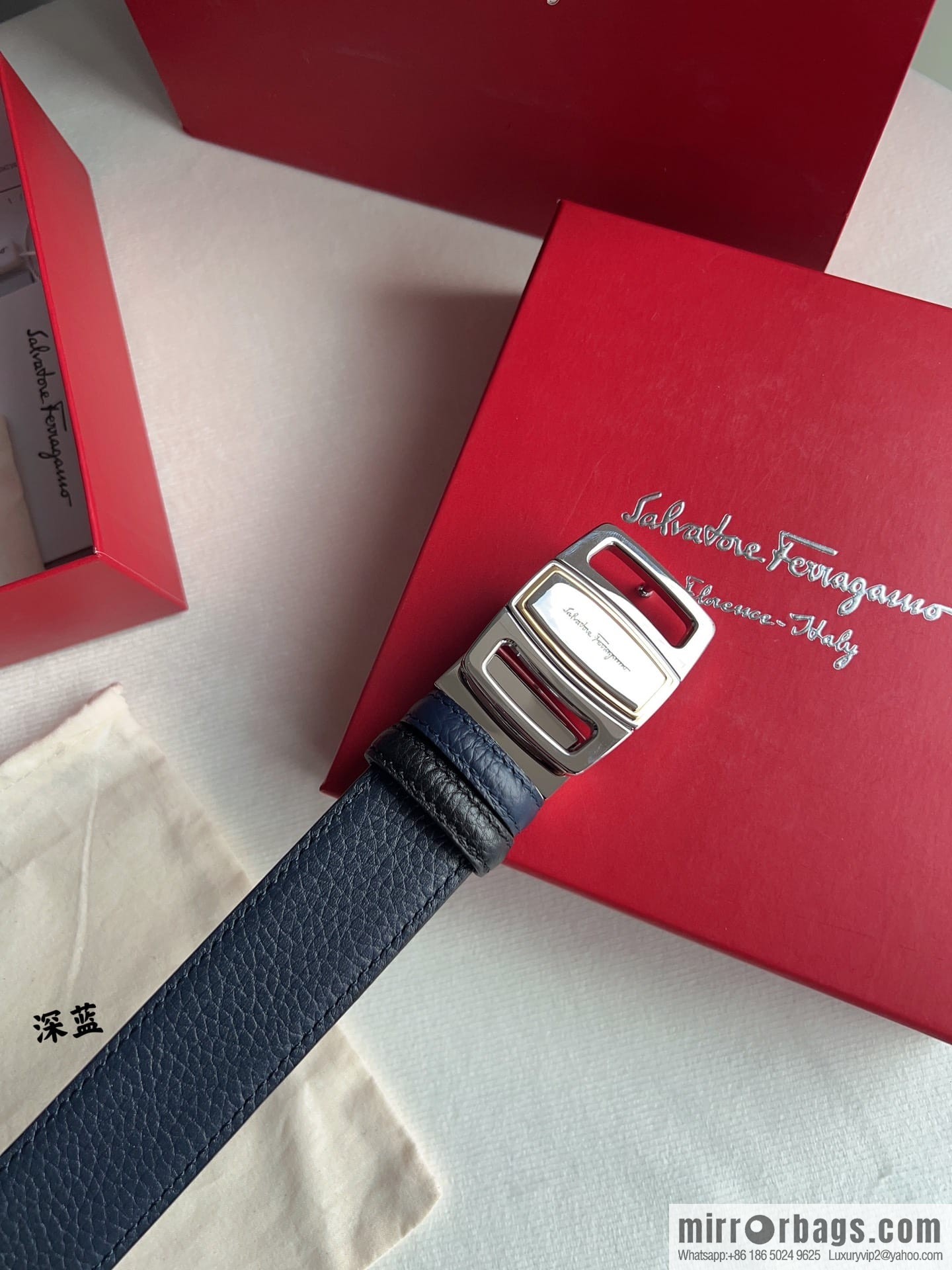 FERRAGAMO Ferragamo, high-quality men's 3.5cm belt