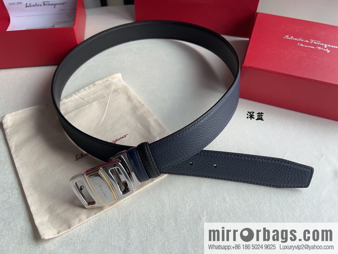 FERRAGAMO Ferragamo, high-quality men's 3.5cm belt