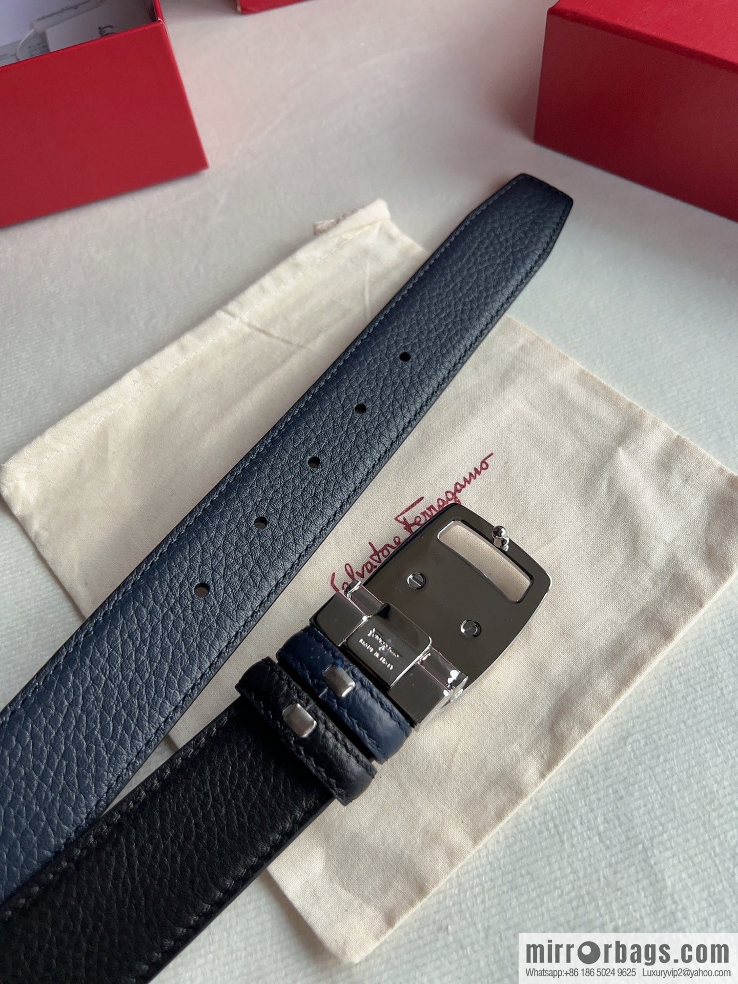 FERRAGAMO Ferragamo, high-quality men's 3.5cm belt