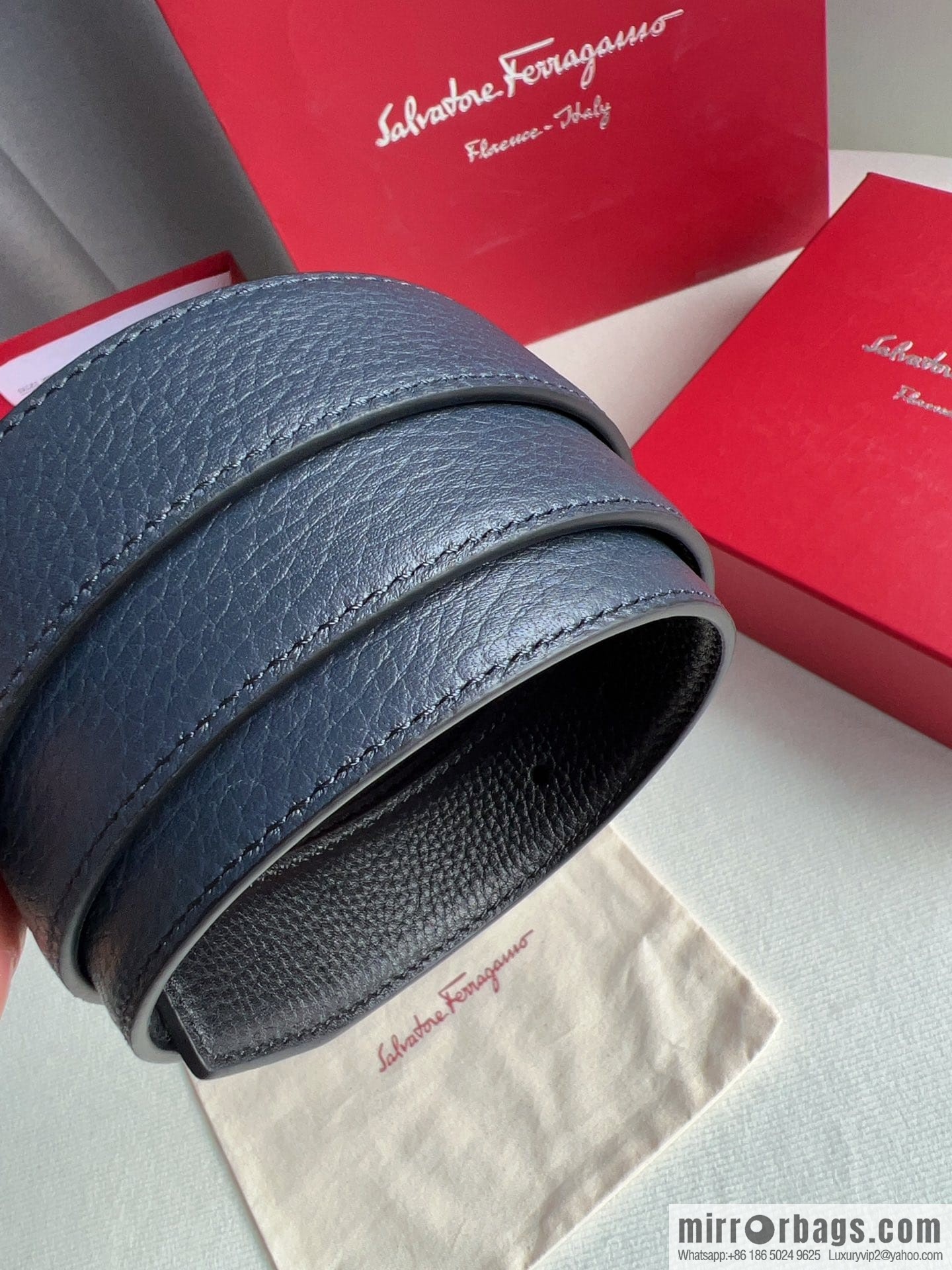 FERRAGAMO Ferragamo, high-quality men's 3.5cm belt
