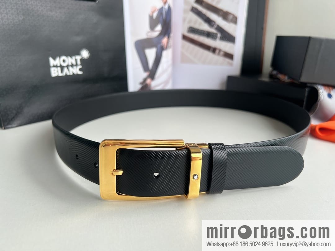 Montblanc, Needle Button Men's 3.5cm Belt