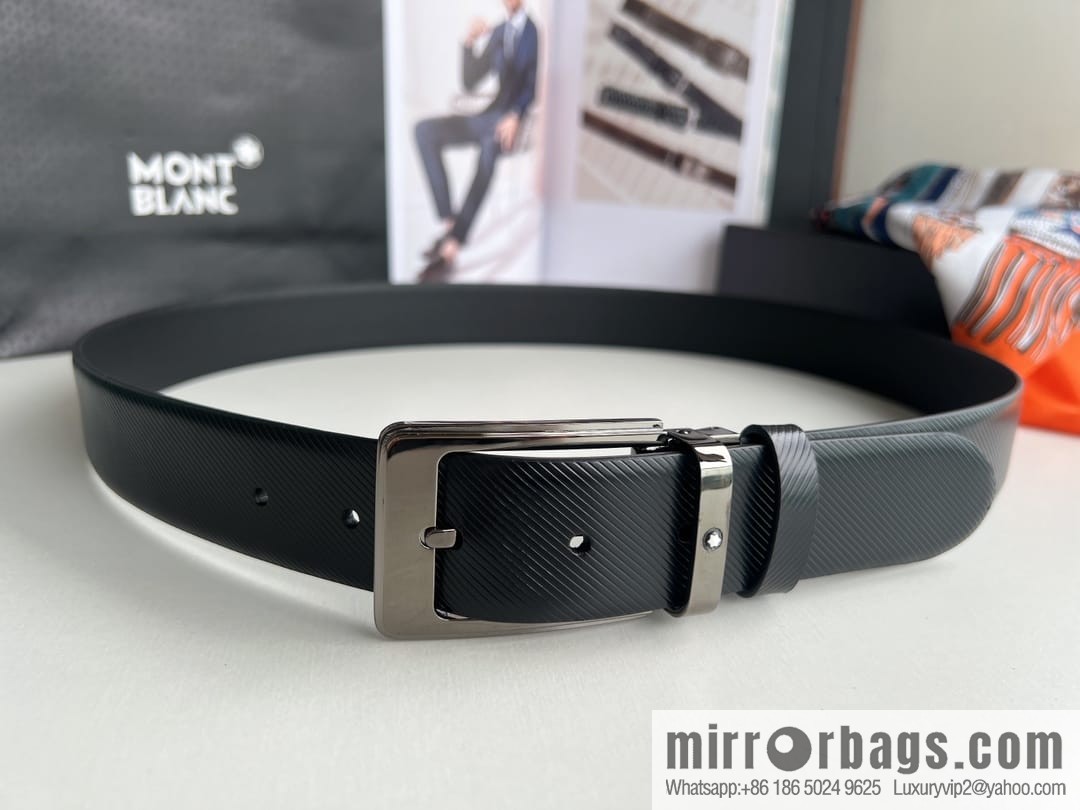 Montblanc, Needle Button Men's 3.5cm Belt