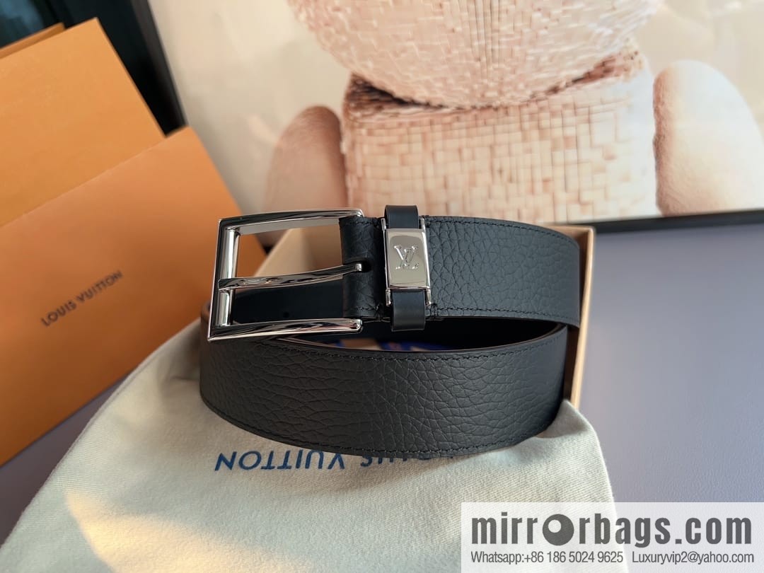 LV/Louis Vuitton, Metal Buckle Men's 35mm Vendome Belt