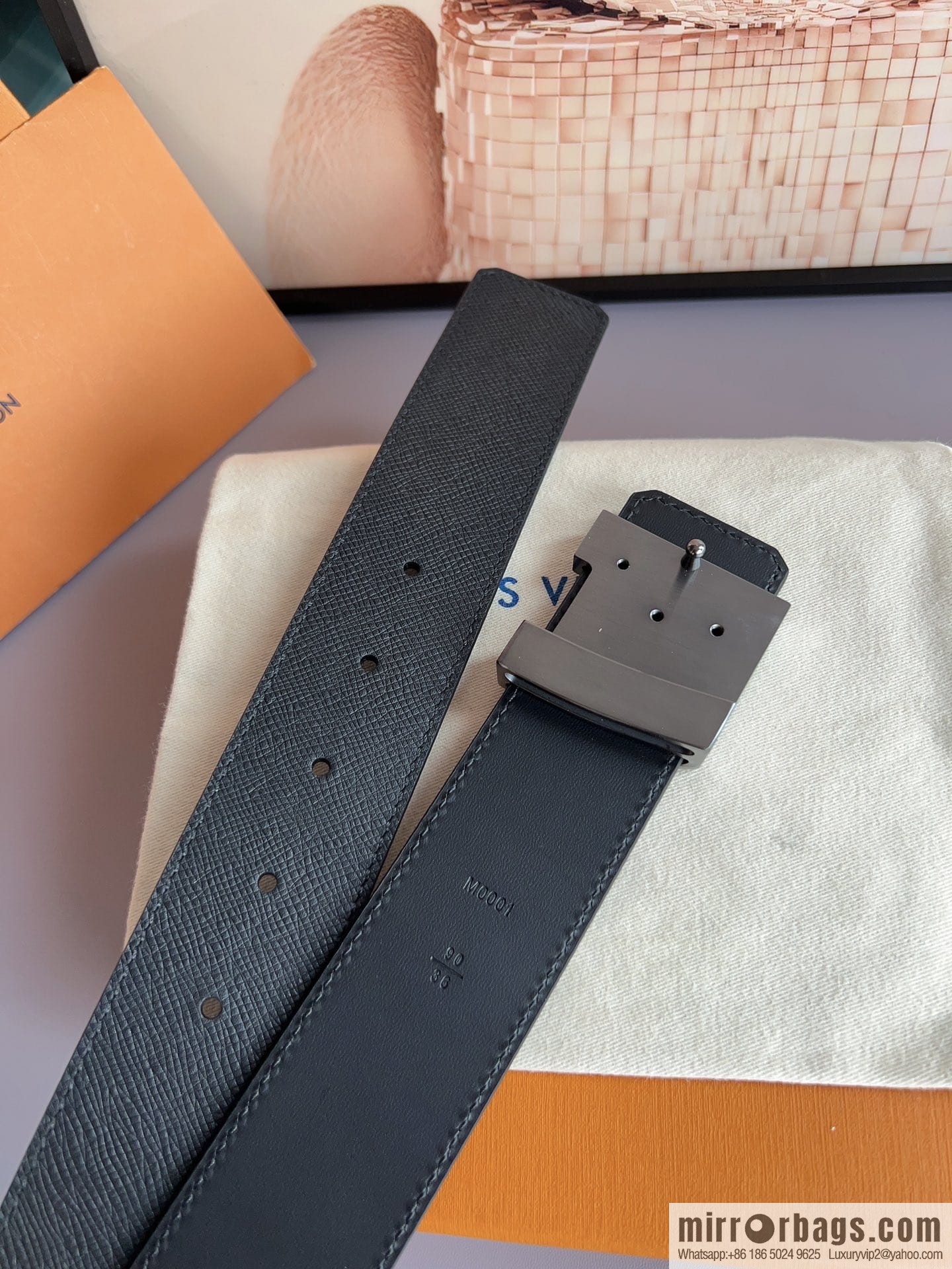 LV/Louis Vuitton, selected Italian imported high-quality leather hardware craftsmanship men's 4.0cm belt