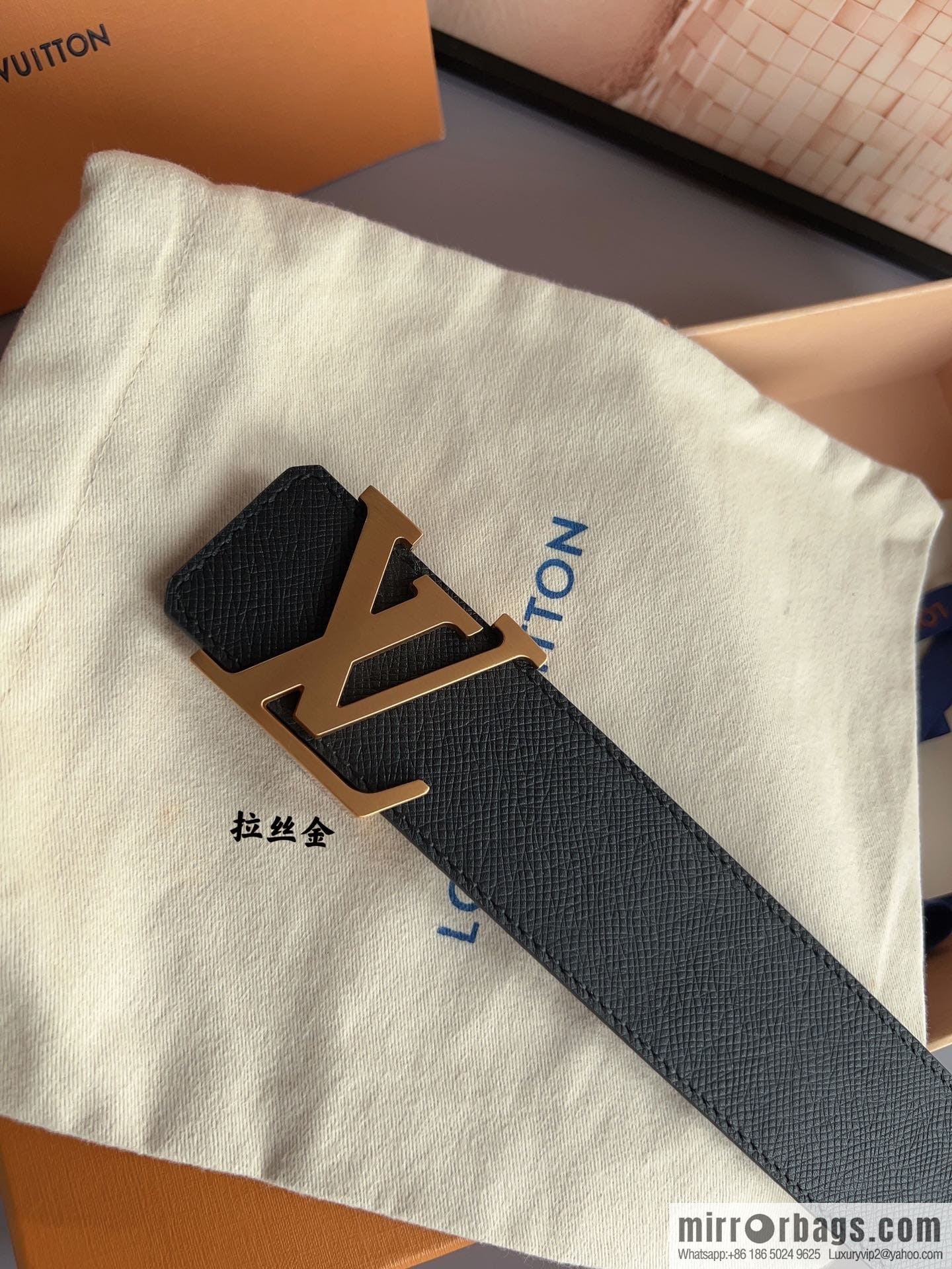 LV/Louis Vuitton, selected Italian imported high-quality leather hardware craftsmanship men's 4.0cm belt