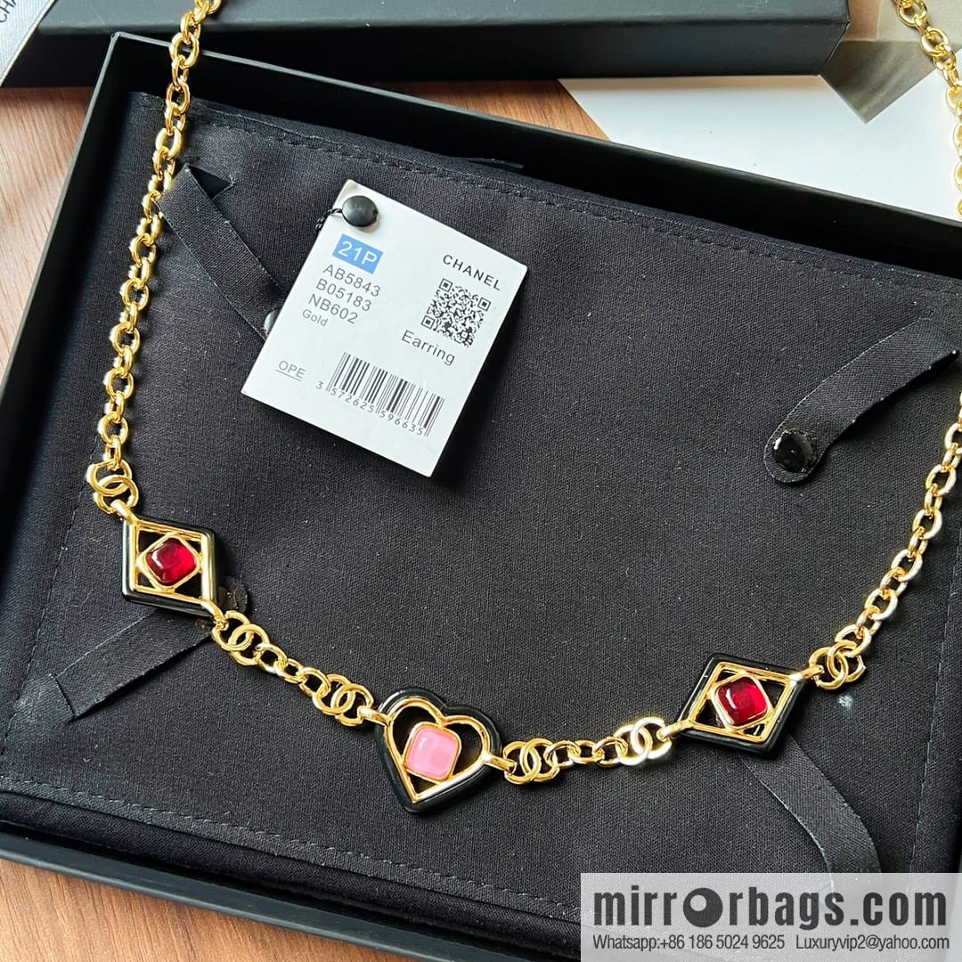 New ☑️ Chanel love peach heart diamond waist chain belt