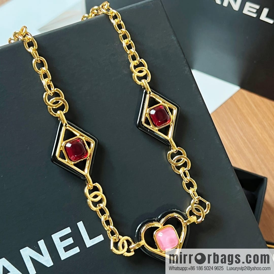 New ☑️ Chanel love peach heart diamond waist chain belt