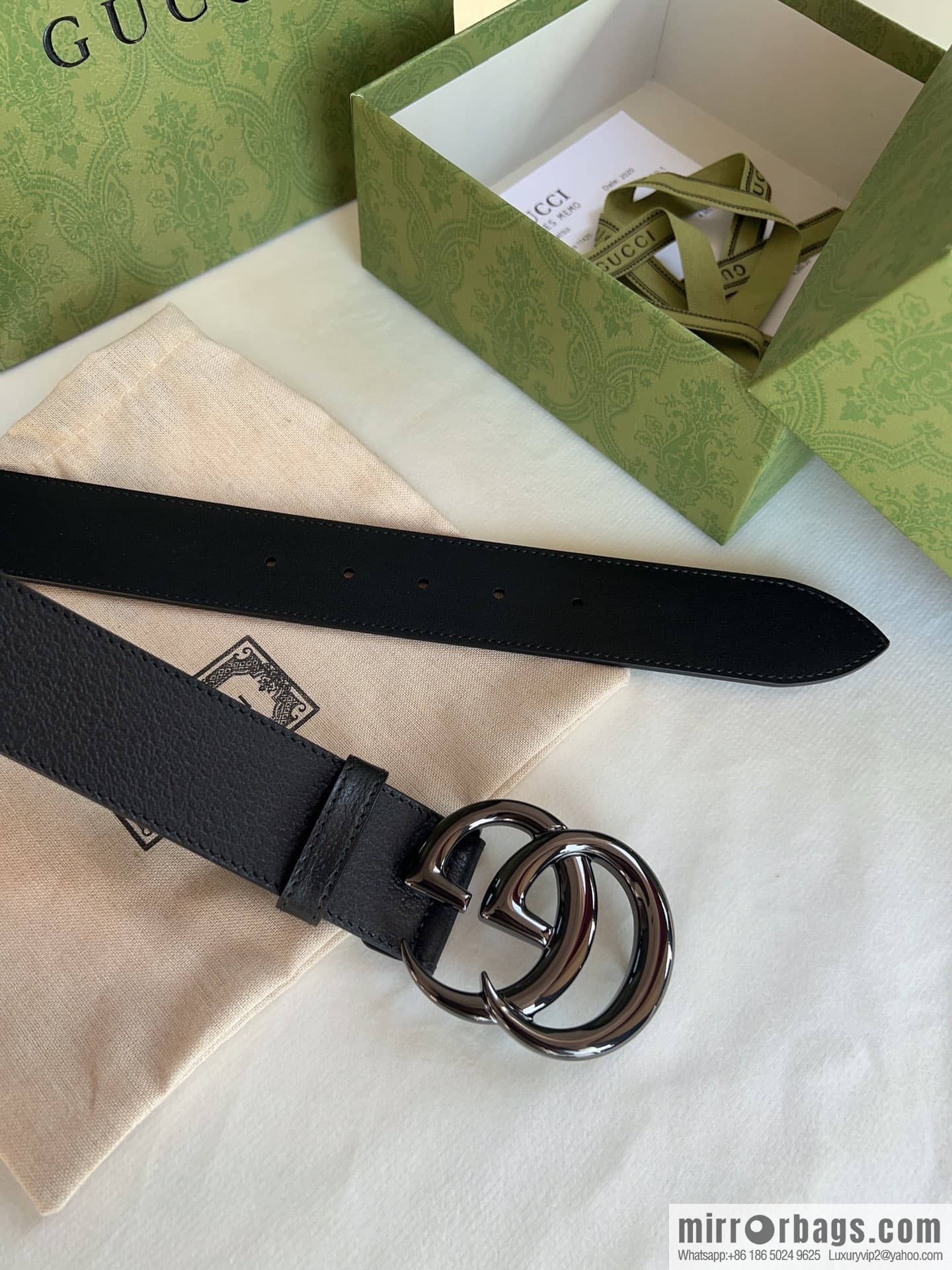 Gucci Gucci, men's 3.8cm belt made of imported cowhide Seiko