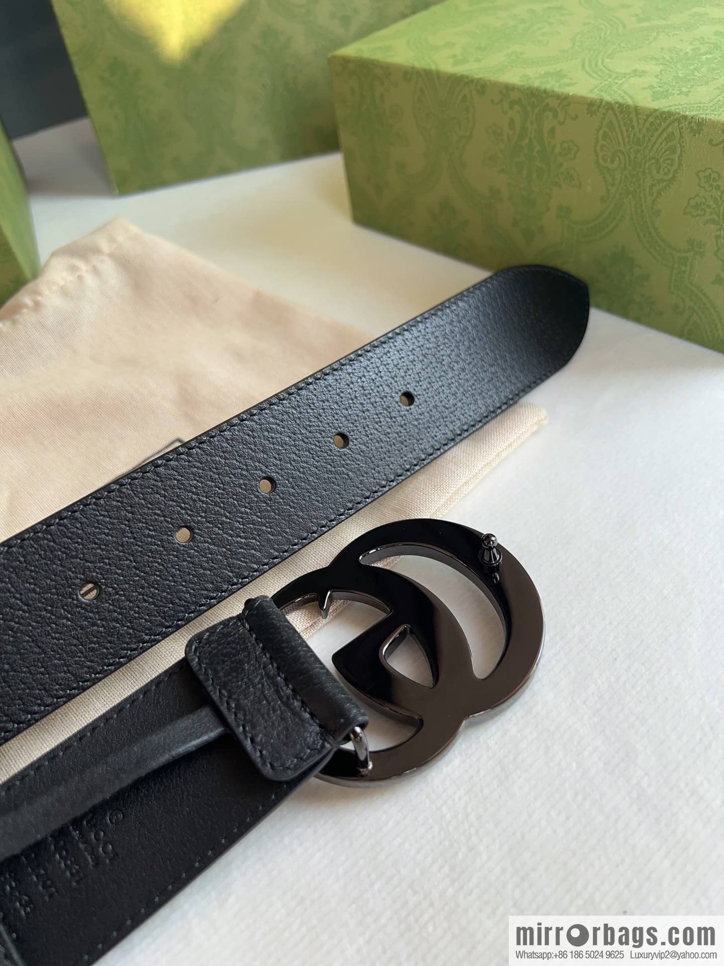 Gucci Gucci, men's 3.8cm belt made of imported cowhide Seiko