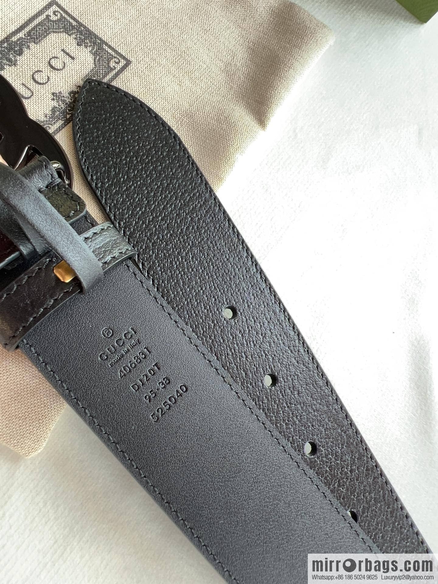 Gucci Gucci, men's 3.8cm belt made of imported cowhide Seiko