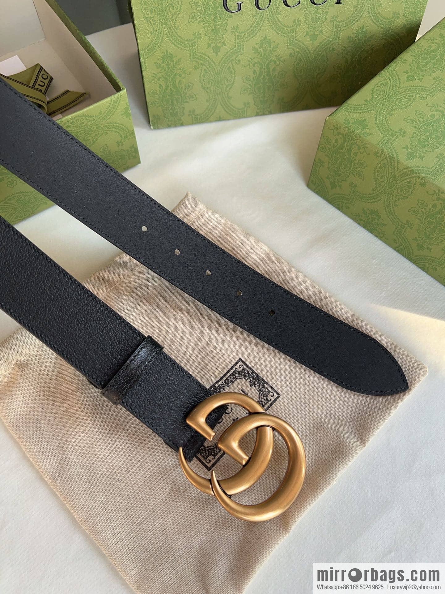 Gucci Gucci, men's 3.8cm belt made of imported cowhide Seiko