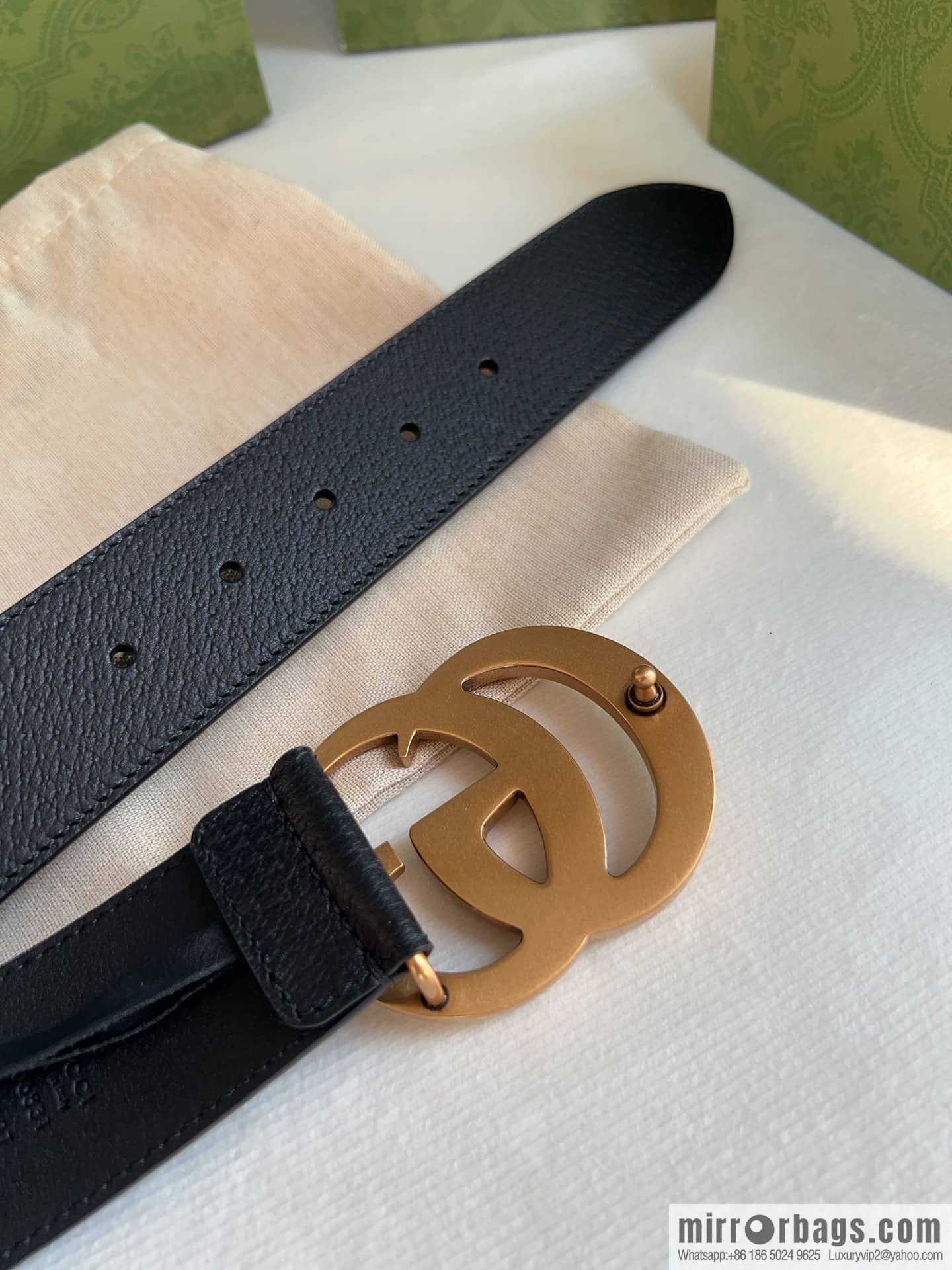 Gucci Gucci, men's 3.8cm belt made of imported cowhide Seiko