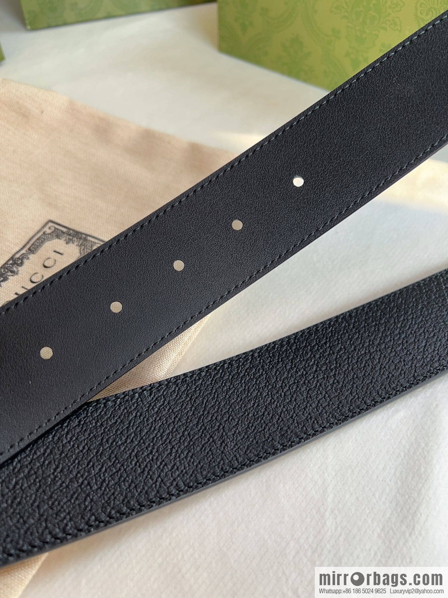 Gucci Gucci, men's 3.8cm belt made of imported cowhide Seiko
