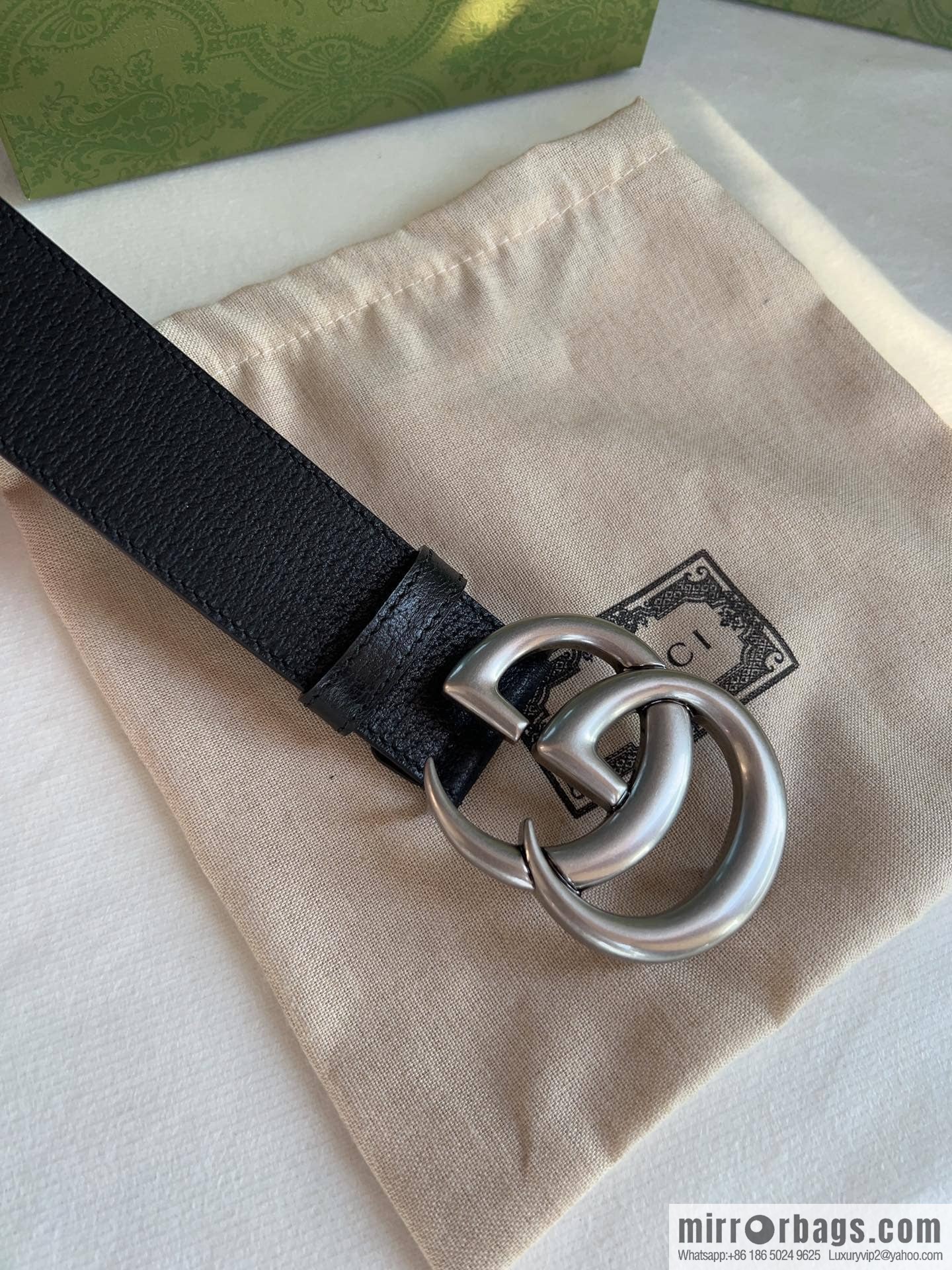 Gucci Gucci, men's 3.8cm belt made of imported cowhide Seiko