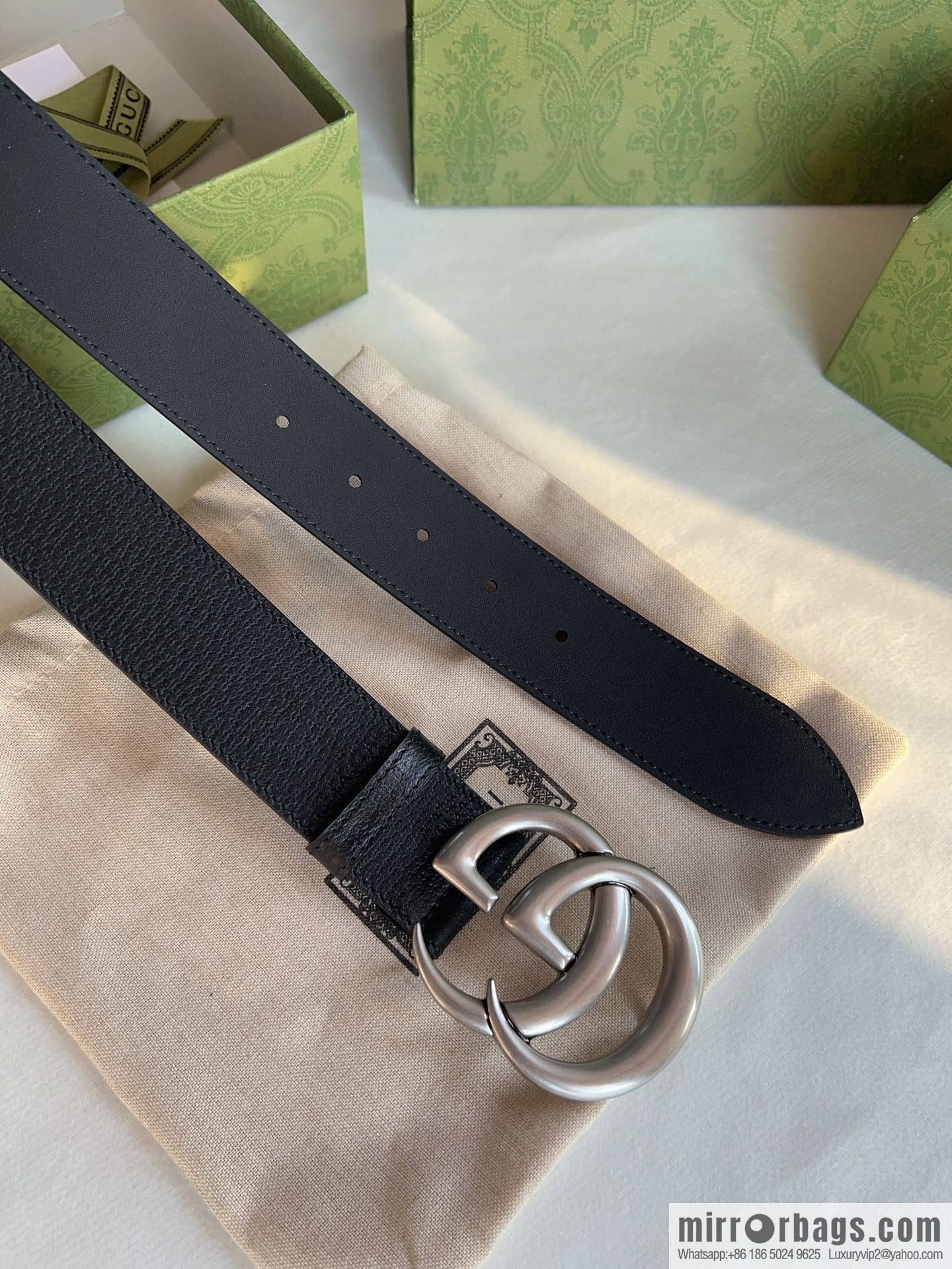 Gucci Gucci, men's 3.8cm belt made of imported cowhide Seiko
