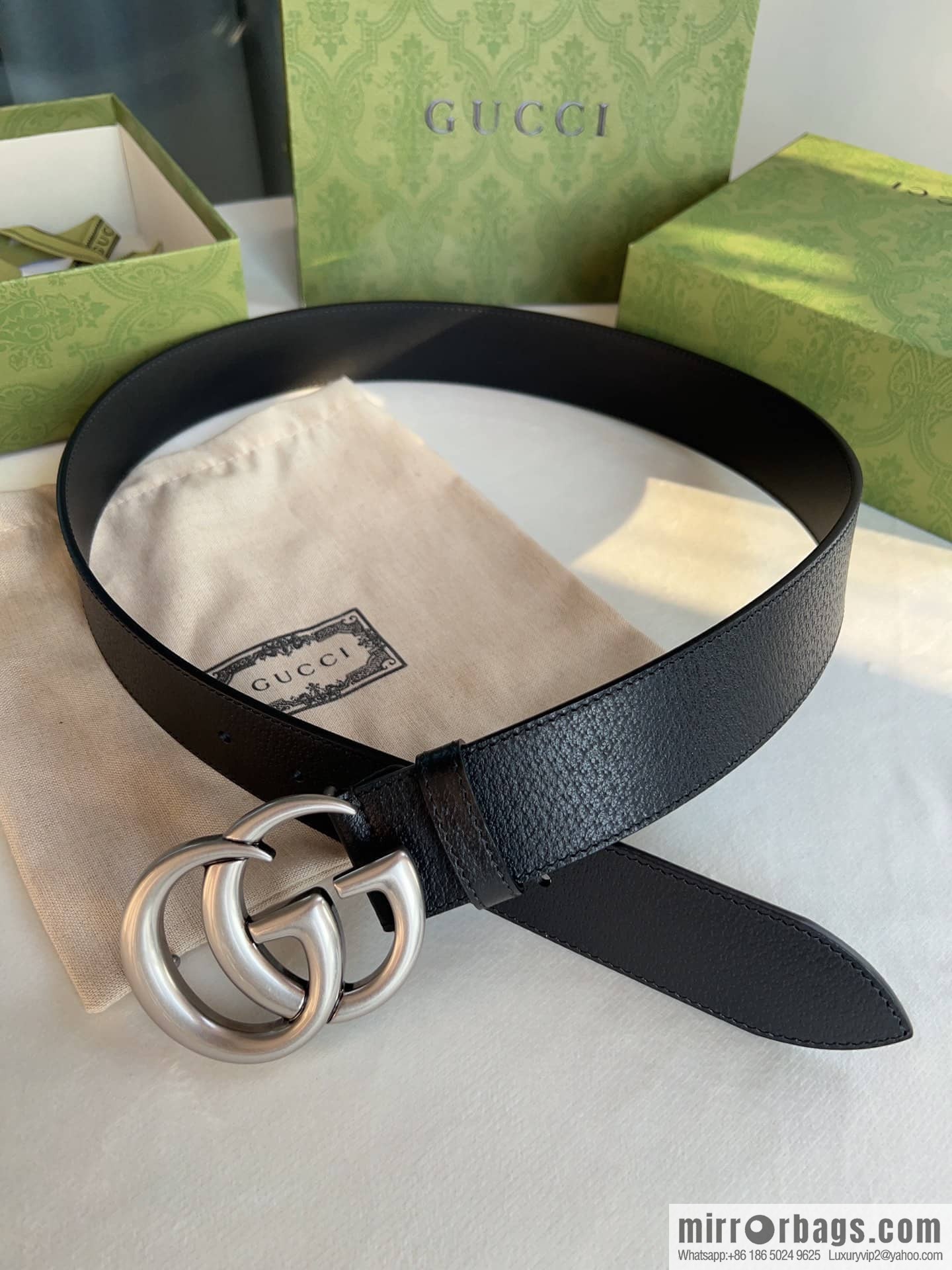 Gucci Gucci, men's 3.8cm belt made of imported cowhide Seiko