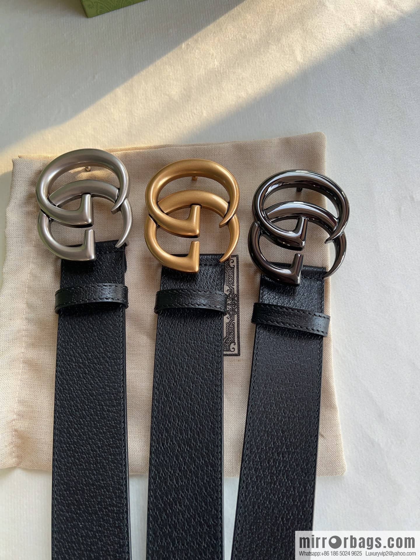 Gucci Gucci, men's 3.8cm belt made of imported cowhide Seiko