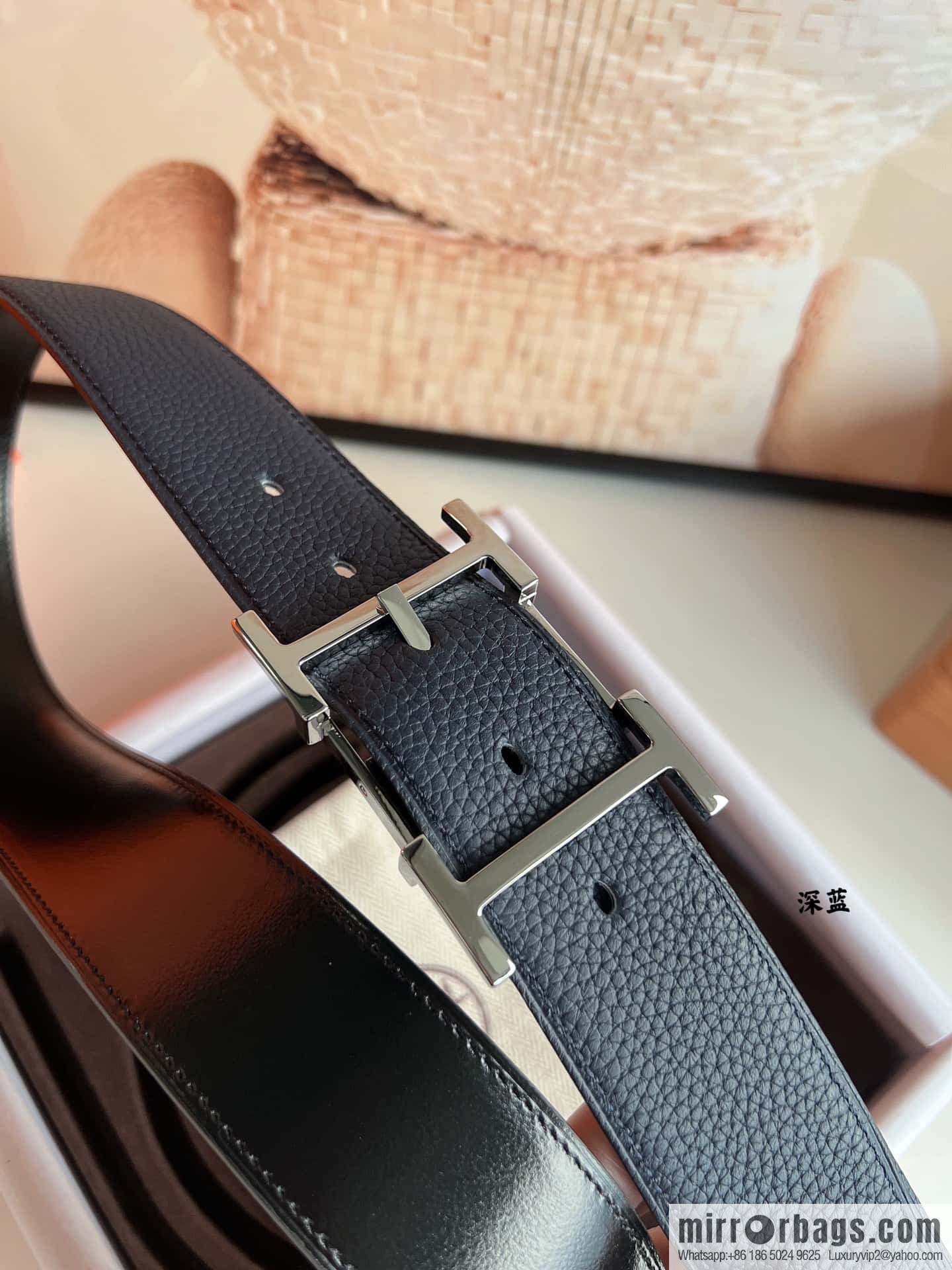 Hermes Hermes 40mm Nathan Double Sided External Belt