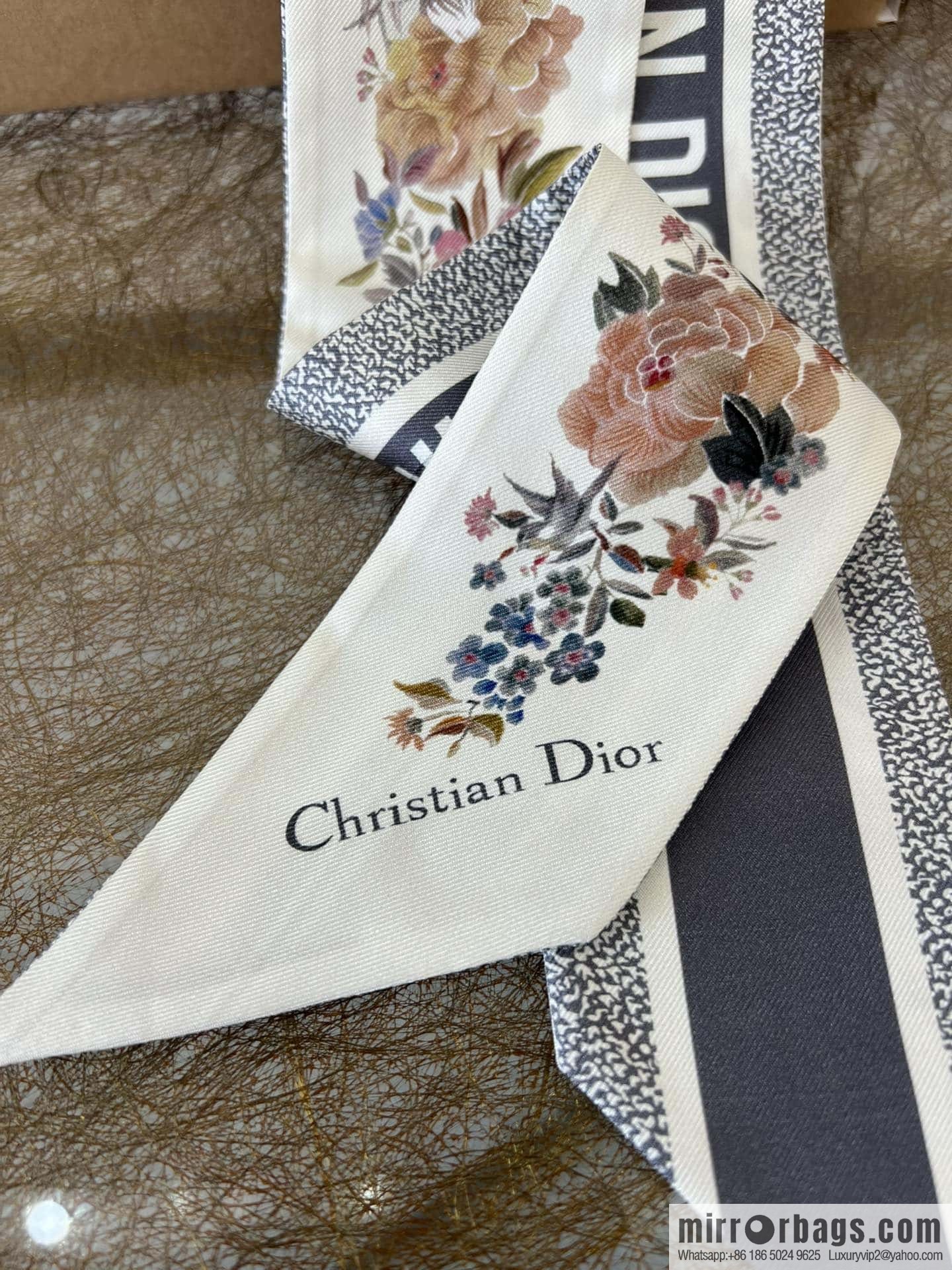 Dior Winter Garden Twilly Ribbon