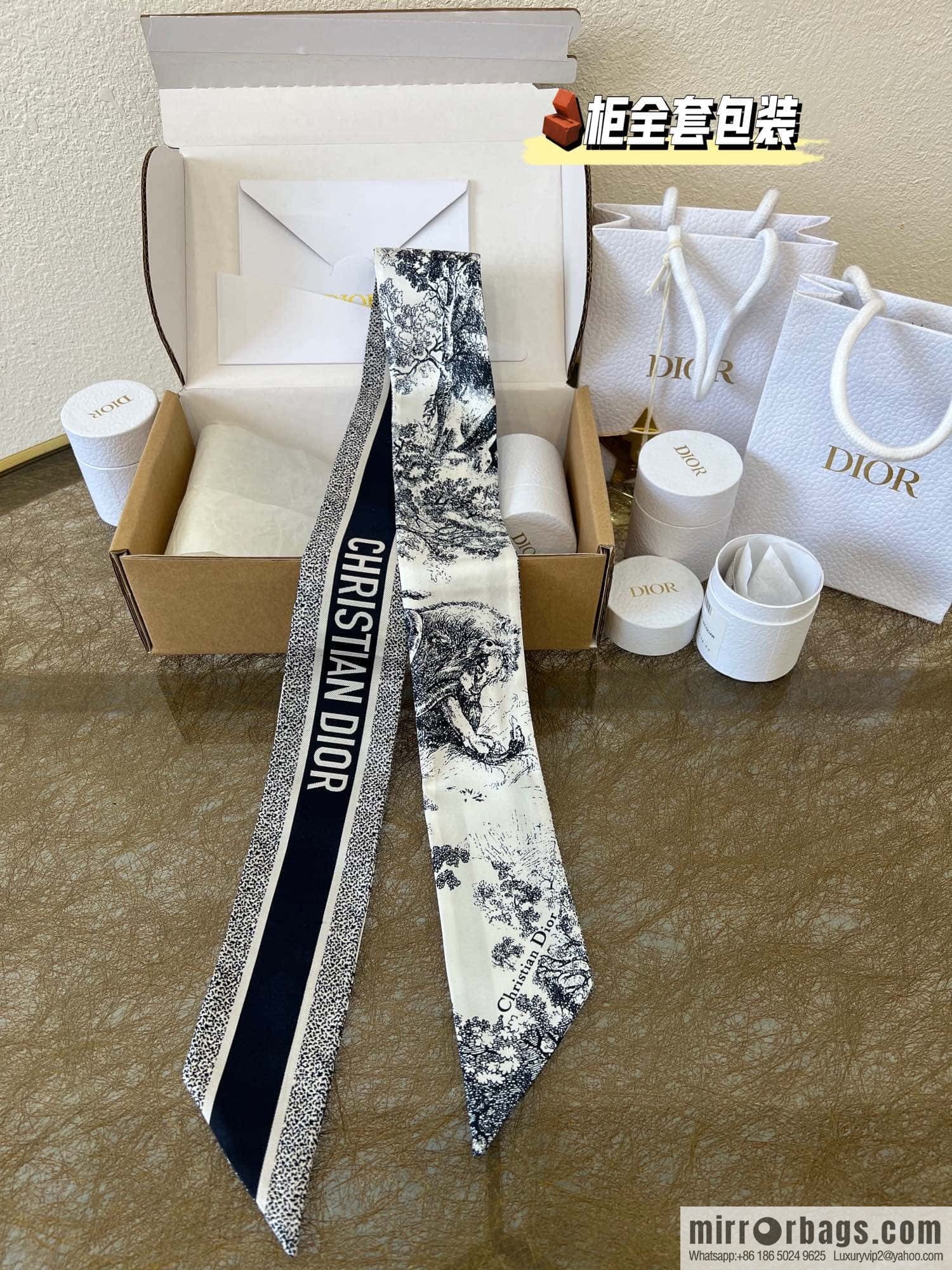 Dior twilly Sauvage Zooey print headband