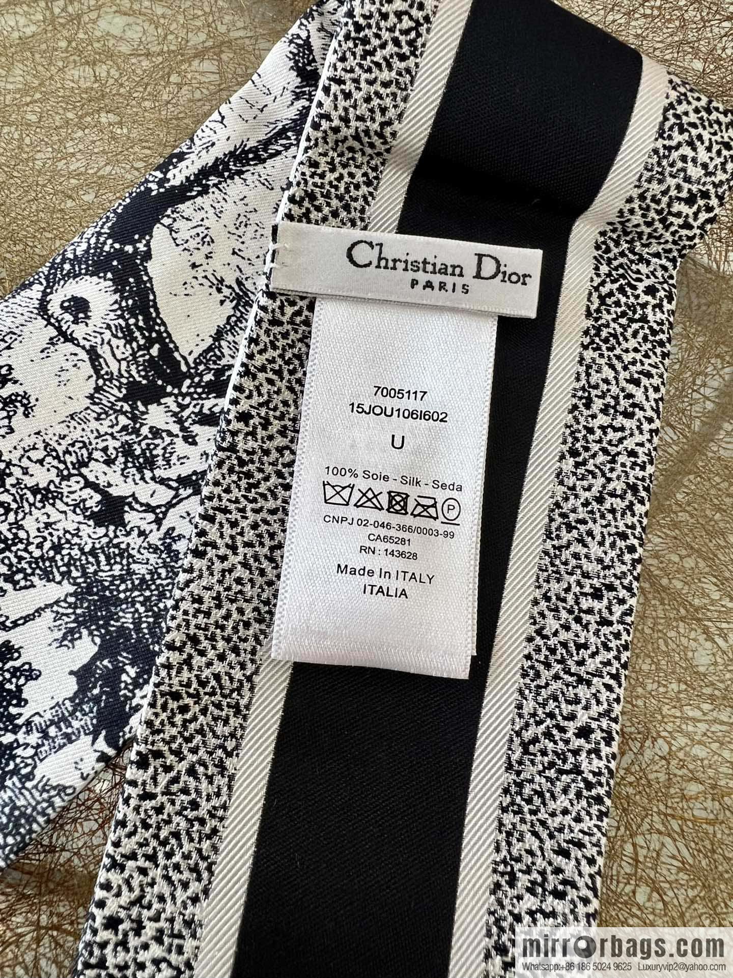 Dior twilly Sauvage Zooey print headband