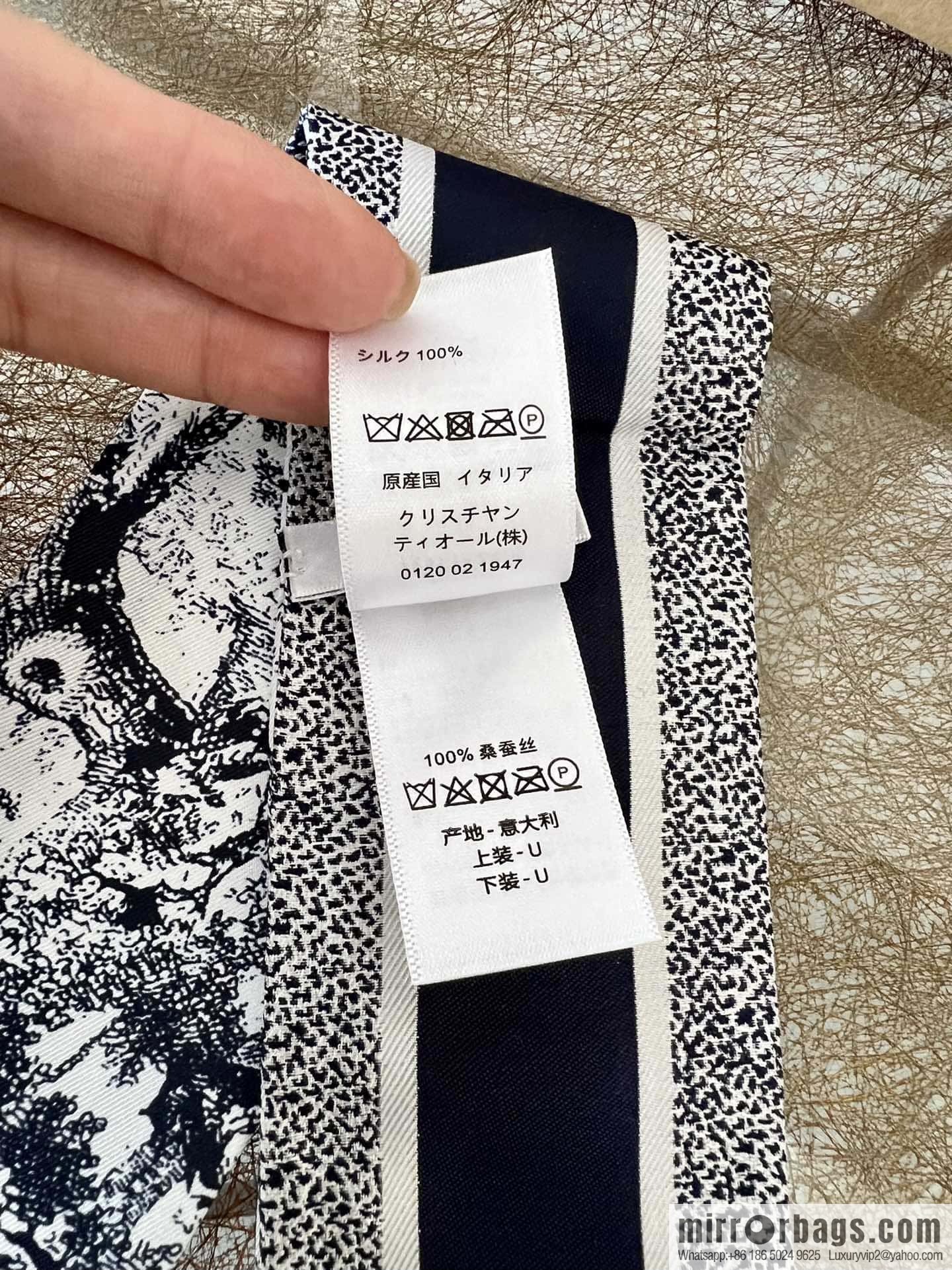 Dior twilly Sauvage Zooey print headband